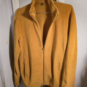 Uniqlo Men's Mustard Zip-Up Sweater